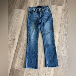 NWT Distressed Risen Jeans Blue Denim
